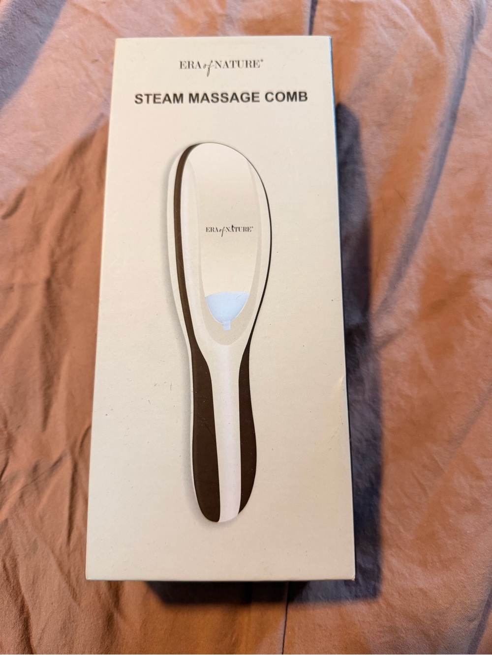 Era of Nature White & Brown Steam Massage Comb for Women